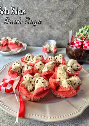 Foto resep Bolu Kukus Buah Naga