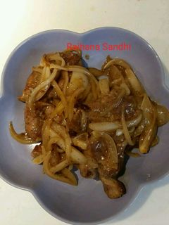 Foto resep Pork cop tumis bawang bombai