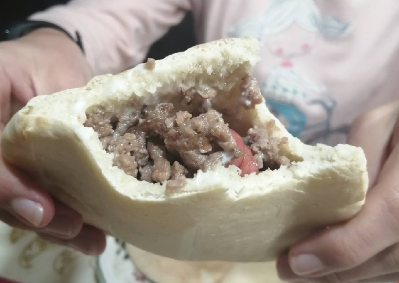Pitas de carne picada y pisto