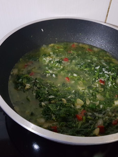 Una foto de Arroz verde!