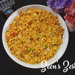 A picture of Mumbai street style Sukha Bhel.