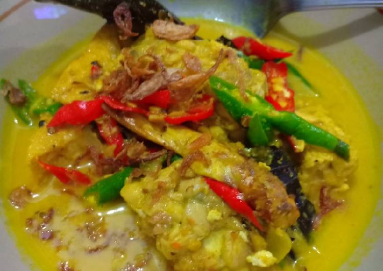 Tempe kuah santan kuning / opor tempe