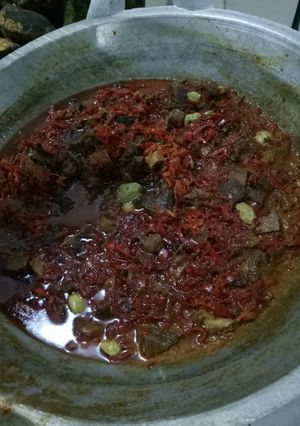 Foto resep Sambel goreng pete daging sapi
