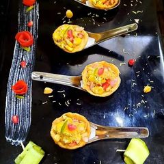 A picture of Baked Corn Canapes.