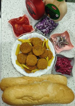 عکسی از دستور فلافل