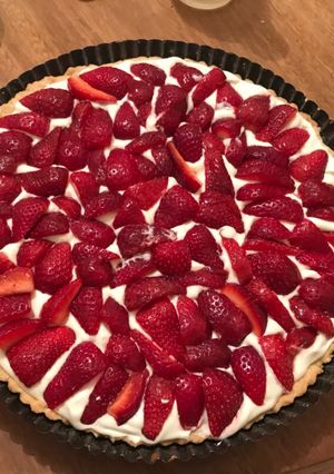 Una foto de Torta de frutilla