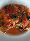 Filetes de pez espada en salsa