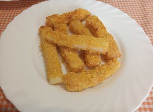 Una foto de Tiras de potón choco crujiente en Airfryer