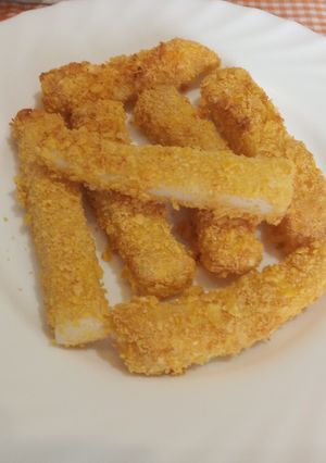 Una foto de Tiras de potón choco crujiente en Airfryer