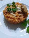 Risotto al pomodoro e funghi