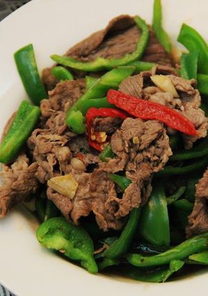 青椒炒牛肉 的食譜成品照片