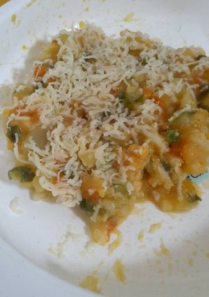 Foto resep Bubur kentang kaboca salmon mpAsi 10M