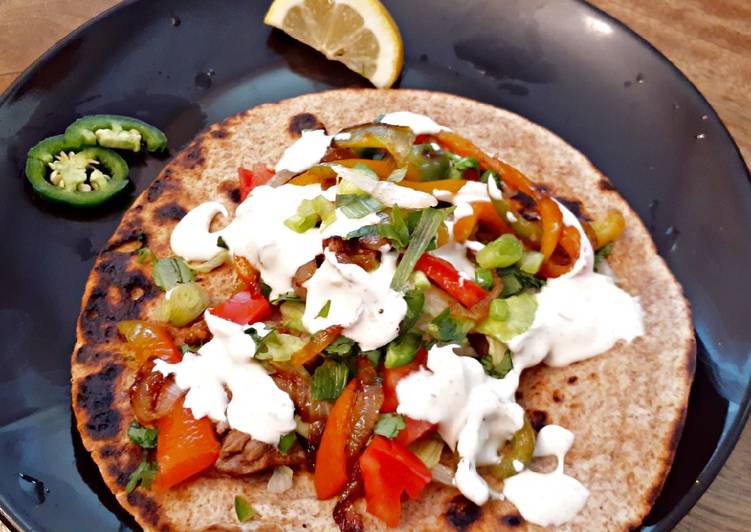 Scrumptious steak fajitas Scrumptious steak fajitas