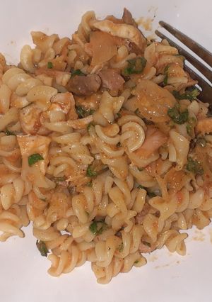 Foto resep Pasta ayam saus tomat segar (Diet)
