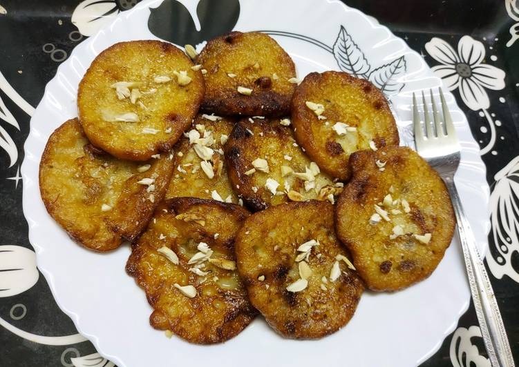 Recipe of Any-night-of-the-week Banana Coconut Malpua or Pancake