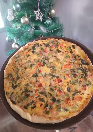 Una foto de Tarta de Puerros y Fiambre