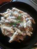 Gnocchi cu sos de gorgonzola și ciuperci