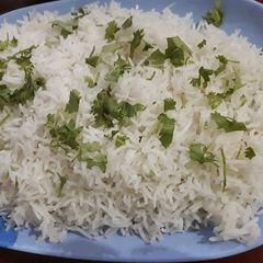 A picture of Plain rice.