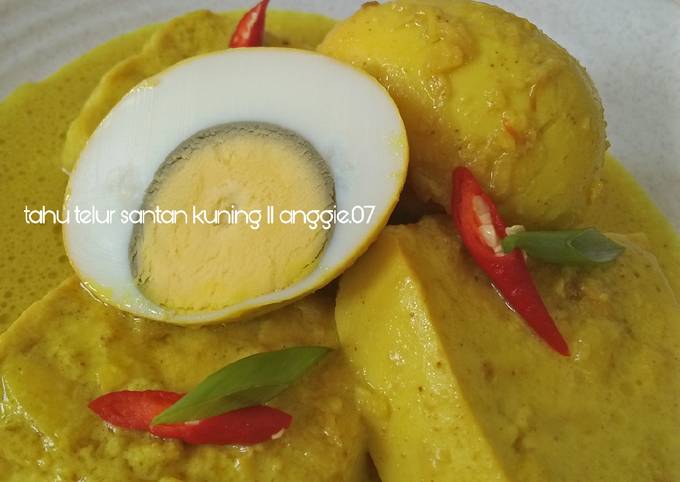Resep Tahu Telur Santan Kuning Oleh Anggie 07 Cookpad