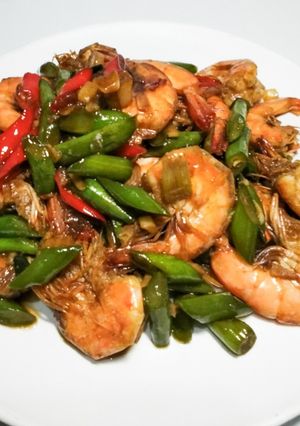 Foto resep Tumis udang buncis