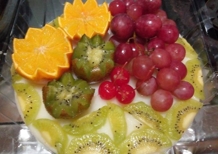 Puding susu buah