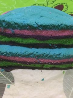 Foto resep Rainbow cake kukus