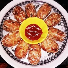 A picture of Poha potato dumplings.