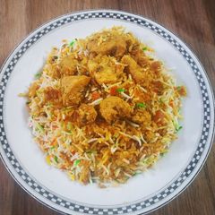 A picture of Chicken Dum Biryani.