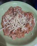 Guisito de arroz en la olla