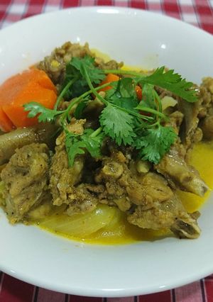 Hình của món Cà ri thỏ.