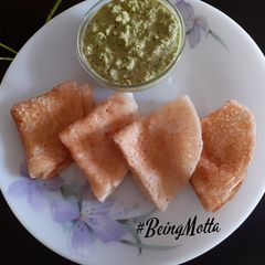A picture of Barnyard Millet Dosa.
