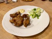 A picture of garlic soy karaage