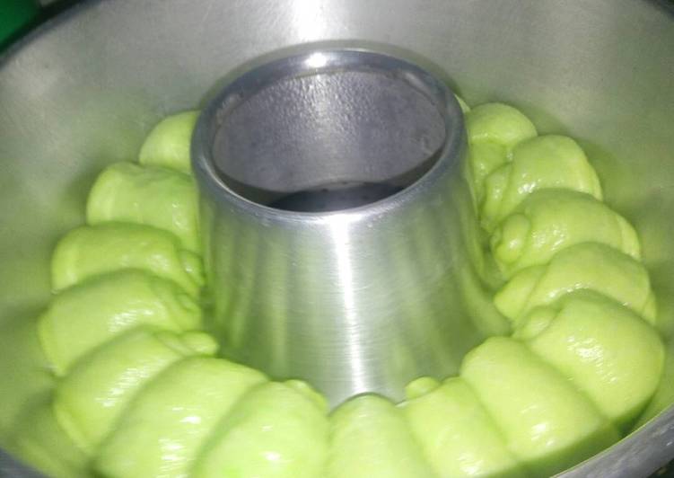 Roti sobek pandan panggang teflon