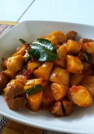 Foto resep Sambal goreng otak otak (praktis dan enaaaaak)