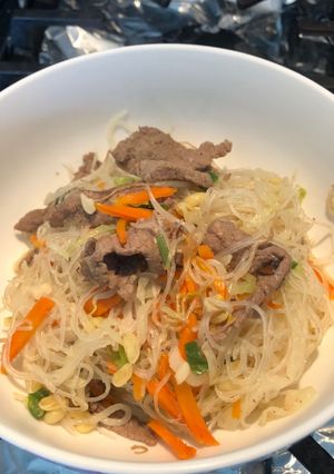 Hình của món Bún khô xào bò.