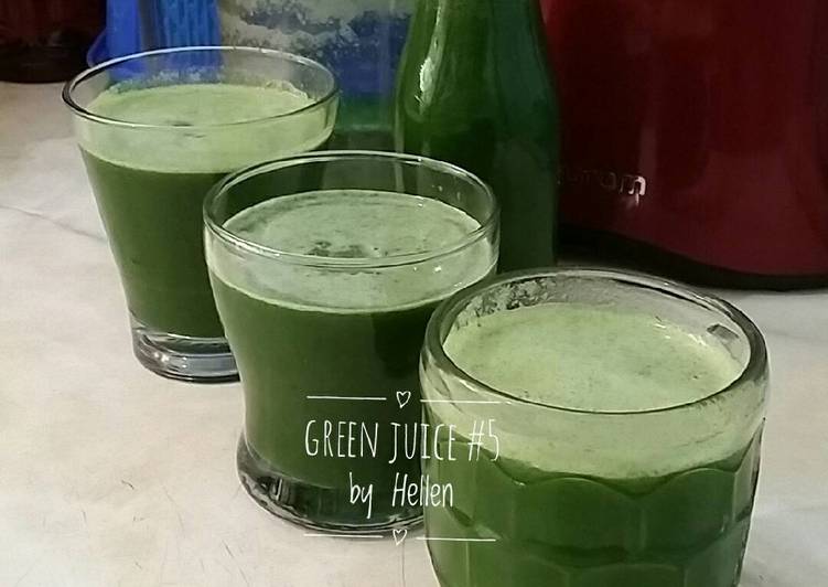 Cara Gampang Menyiapkan Green Juice #5 yang Enak Banget