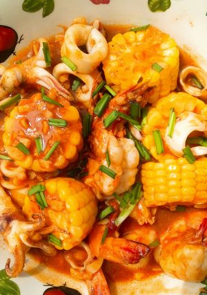 Foto resep Seafood asam manis