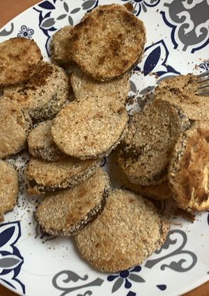 Una foto de Milanesas de berenjena