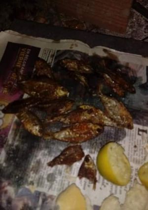Una foto de Sándwich de mojarra criollo