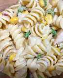 Ensalada fría de pollo con fideo