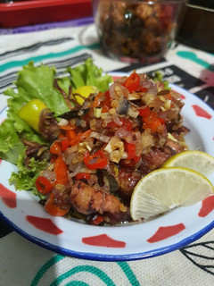 Foto resep Cumi sambal matah Bali ala fe