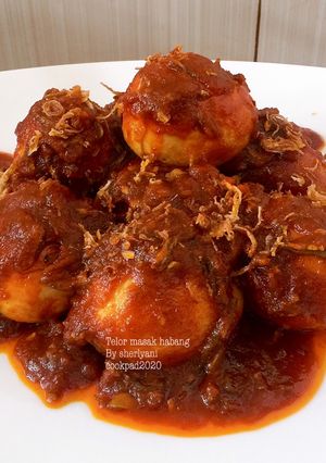 Foto resep Telor masak habang (khas banjar)