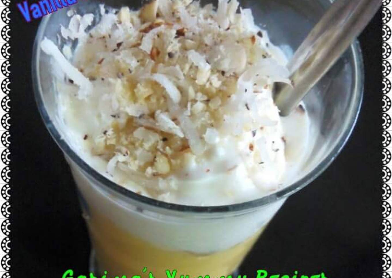 Vanilla mango drink