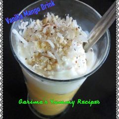 A picture of Vanilla mango drink.
