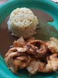 Fajitas de pollo agridulces con piña