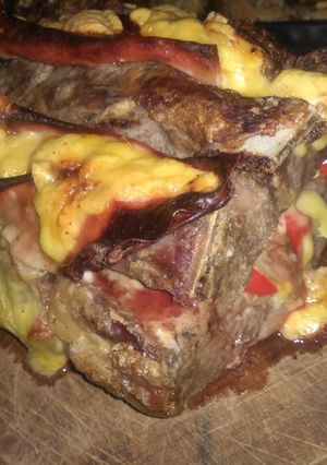 Una foto de Lomo relleno gratinado al Horno