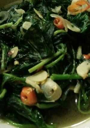 Foto resep Tumis bayam kuah alakadarnya