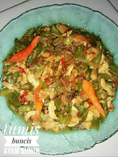 Foto resep Tumis buncis ayam suwir