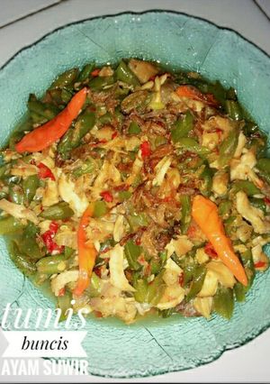 Foto resep Tumis buncis ayam suwir