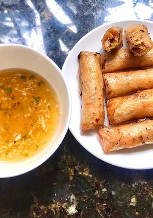 Hình của món Chả ram tôm thịt.